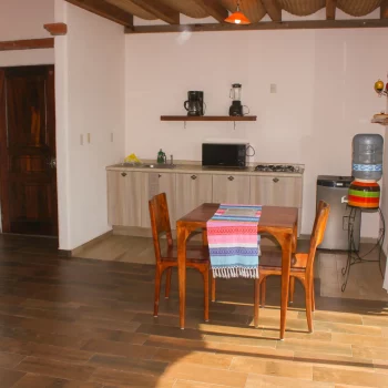 kitchen and dinner hotel in sayulita villa los corales